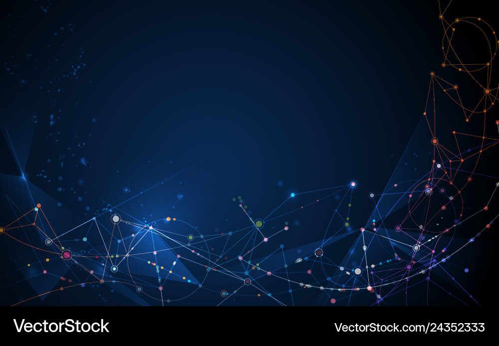 Network Communication Technology Royalty Free Vector Image