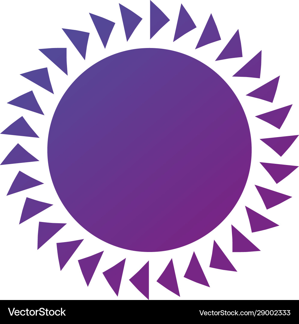 Triangle circle frame round design isolated Vector Image