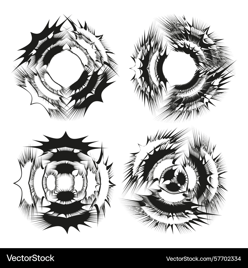 Abstract vortex icons dynamic swirl symbols Abstract vortex icons dynamic swirl symbols vector image