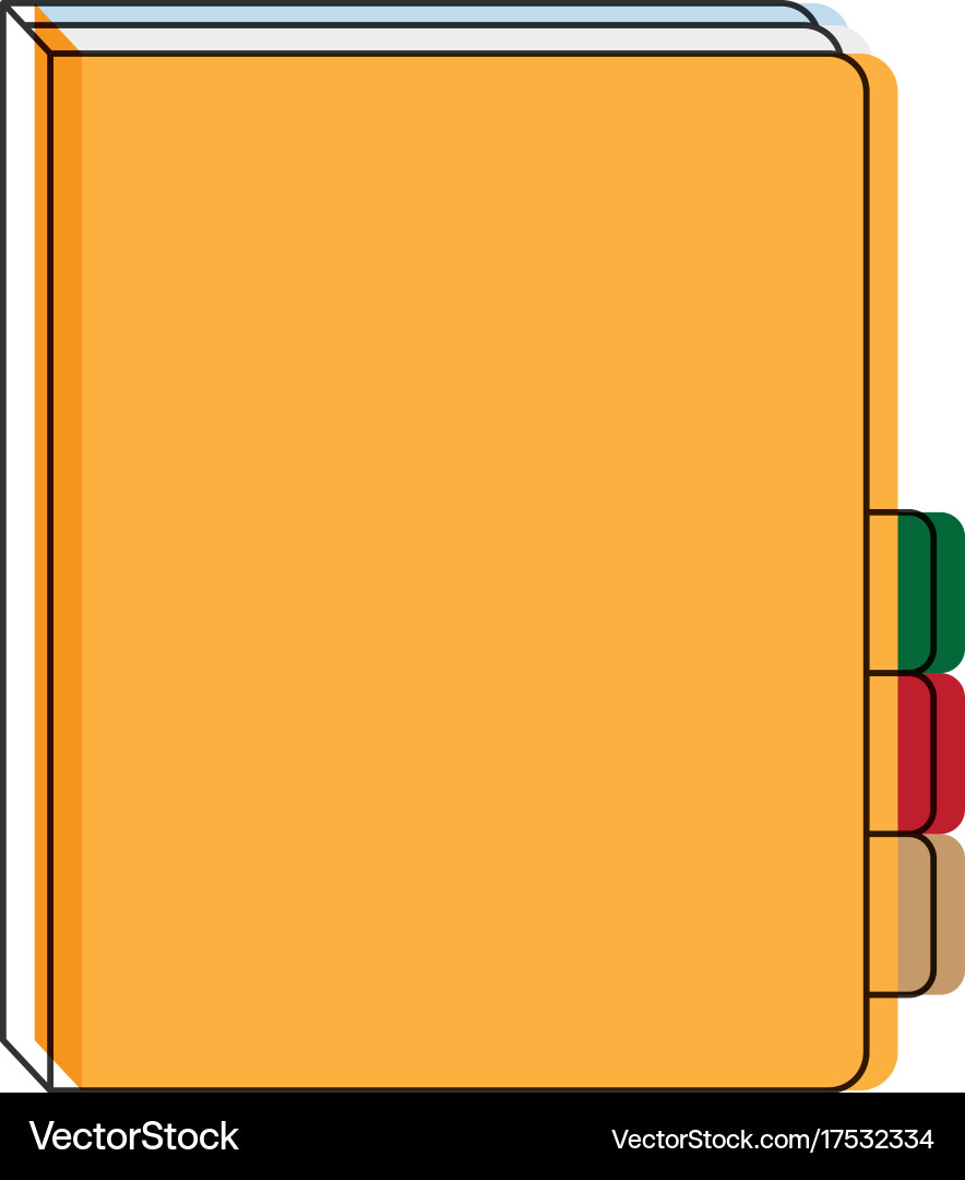 Document folder icon vector image