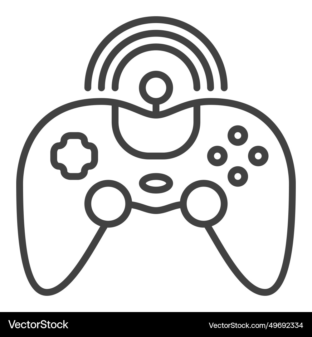 Game controller wireless gamepad icon or symbol Game controller wireless gamepad icon or symbol Vector Image