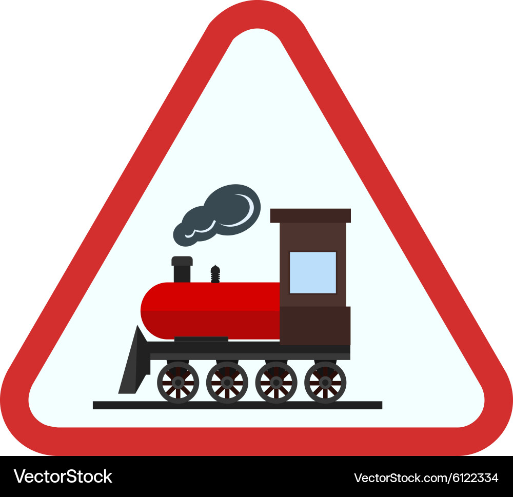 Railway sign Vector Image