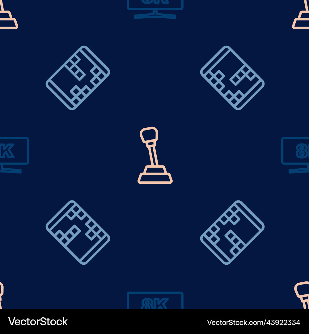 Set line computer monitor portable video game Set line computer monitor portable video game vector image