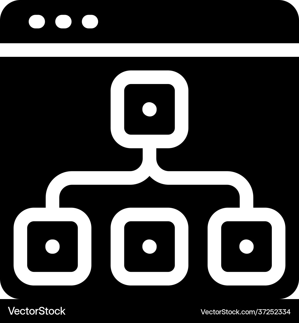 Website hierarchy vector image
