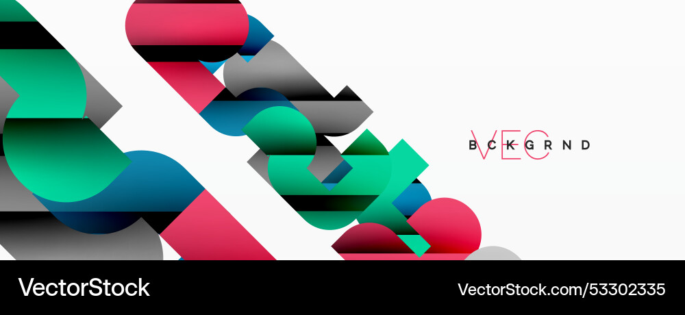 Abstract background colorful geometric curve Abstract background colorful geometric curve Vector Image