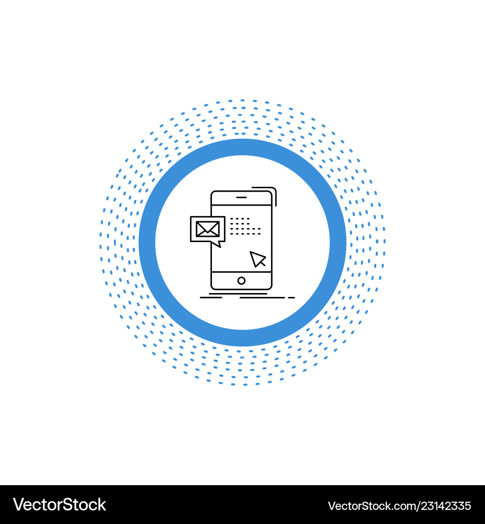 Bulk dialog instant mail message line icon Bulk dialog instant mail message line icon vector image