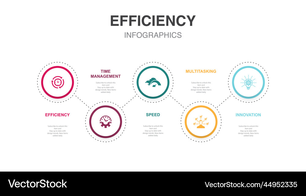 Efficiency time management speed multitasking Vector Image