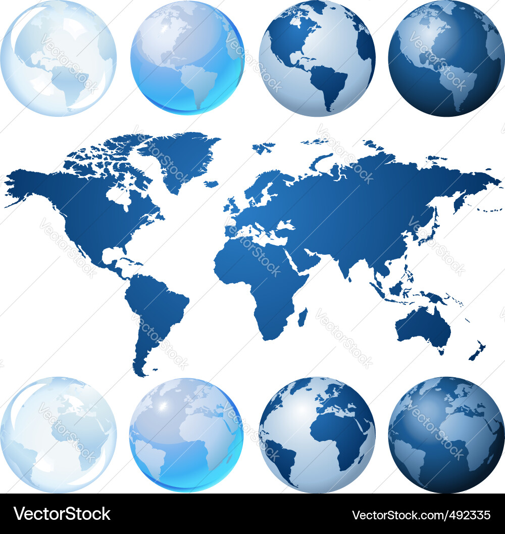 Global Sphere Collection vector image