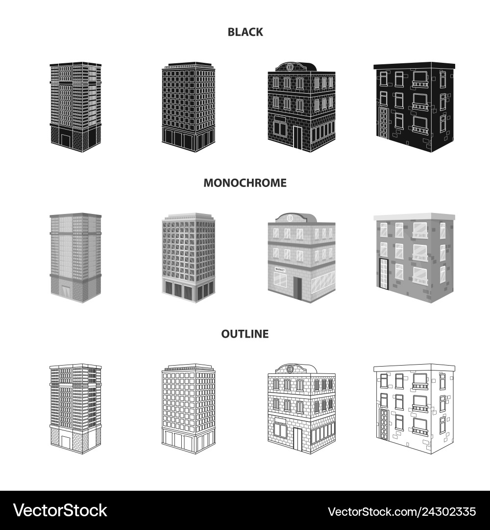 Isolated object of construction and building icon Isolated object of construction and building icon vector image