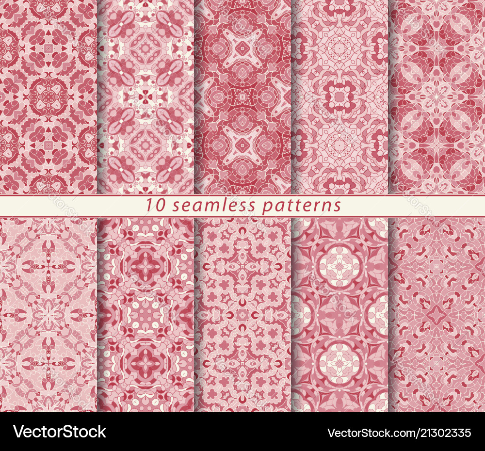 Set of seamless pattern Vector Image