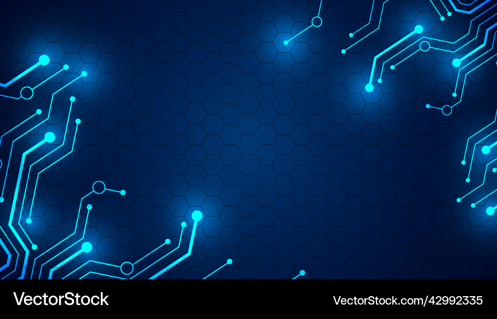 Technology background with hi-tech digital data Vector Image