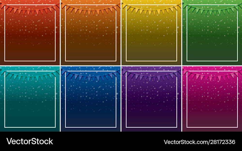 Background design with flags and frames Vector Image