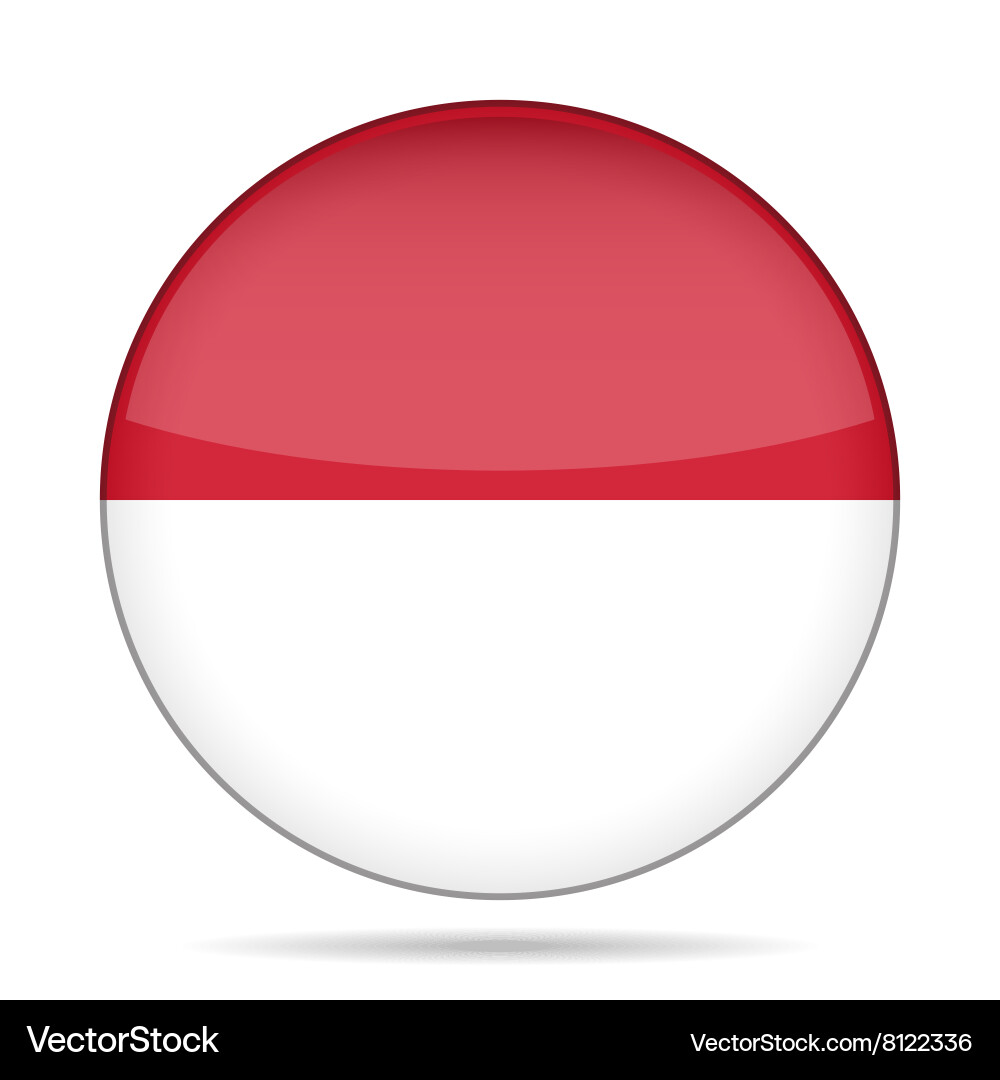 Button with flag of poland Vector Image