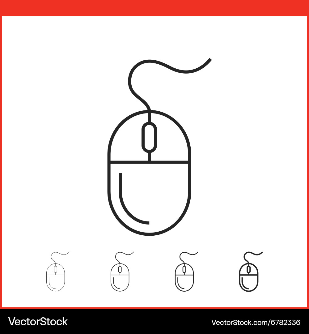 Computer Mouse Icon vector image