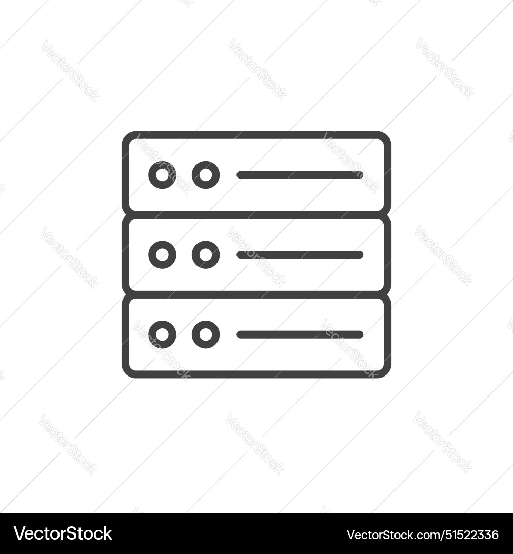 Database icon vector image