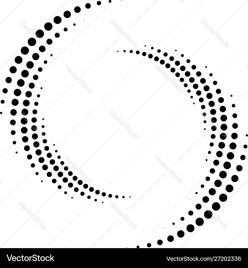 Dotted dots speckles abstract concentric circle Dotted dots speckles abstract concentric circle vector image