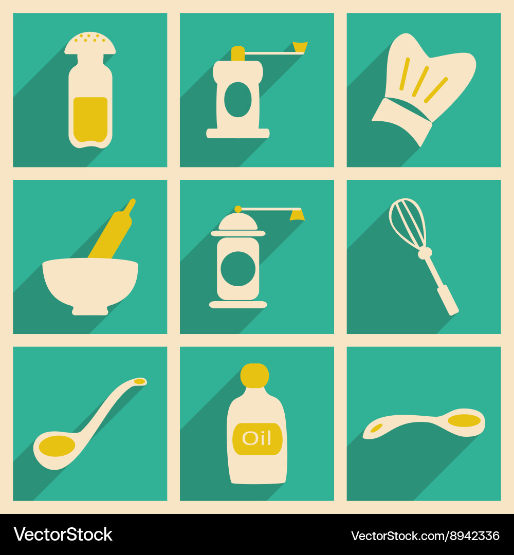 Flat with shadow concept and mobile application Vector Image