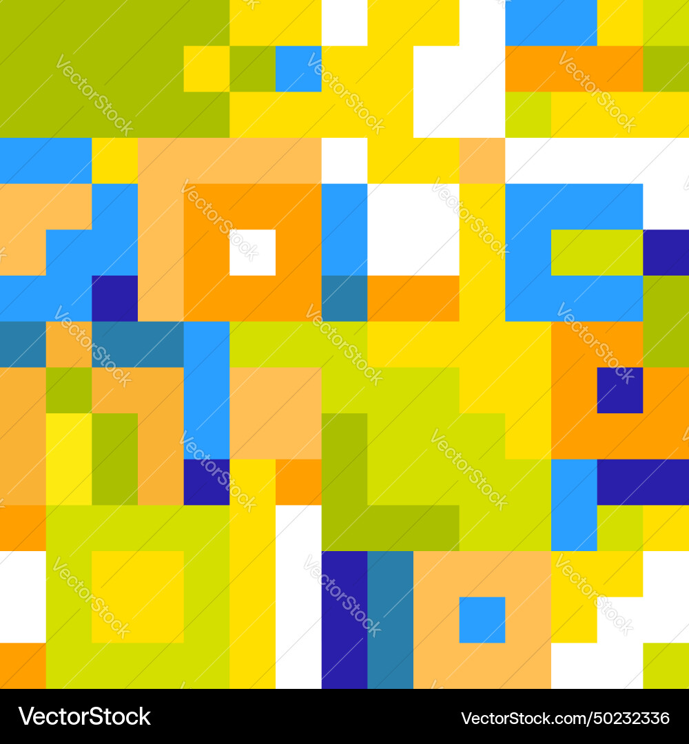 Pixel abstract background eco pattern blue Vector Image