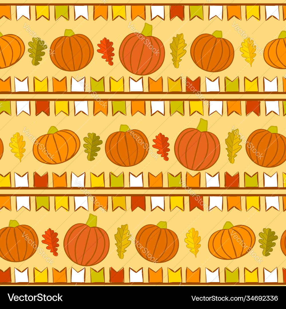 Seamless pattern on theme thanksgiving Seamless pattern on theme thanksgiving Vector Image
