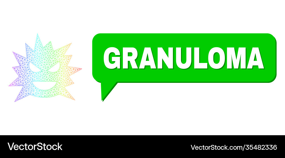 Spectrum net gradient virus cell icon Spectrum net gradient virus cell icon vector image