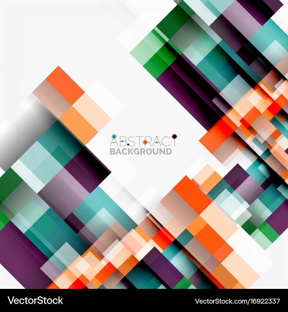 Abstract blocks template design background simple Vector Image
