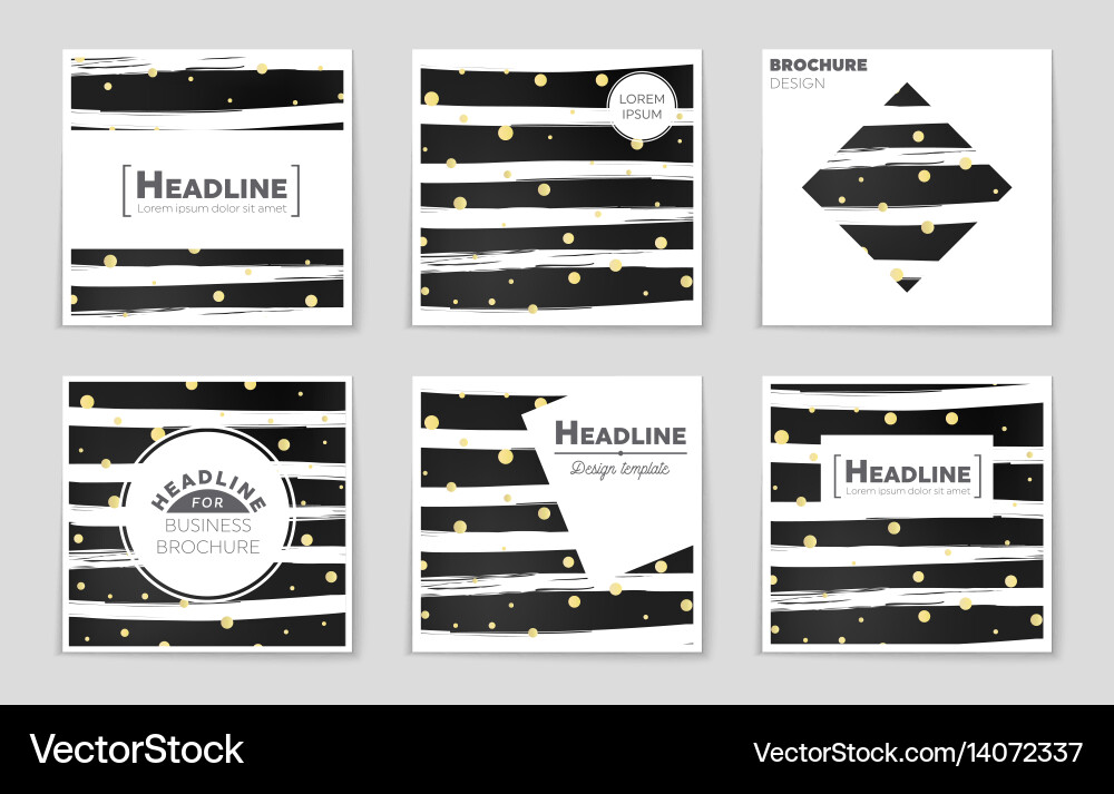 Abstract layout background set for art Vector Image