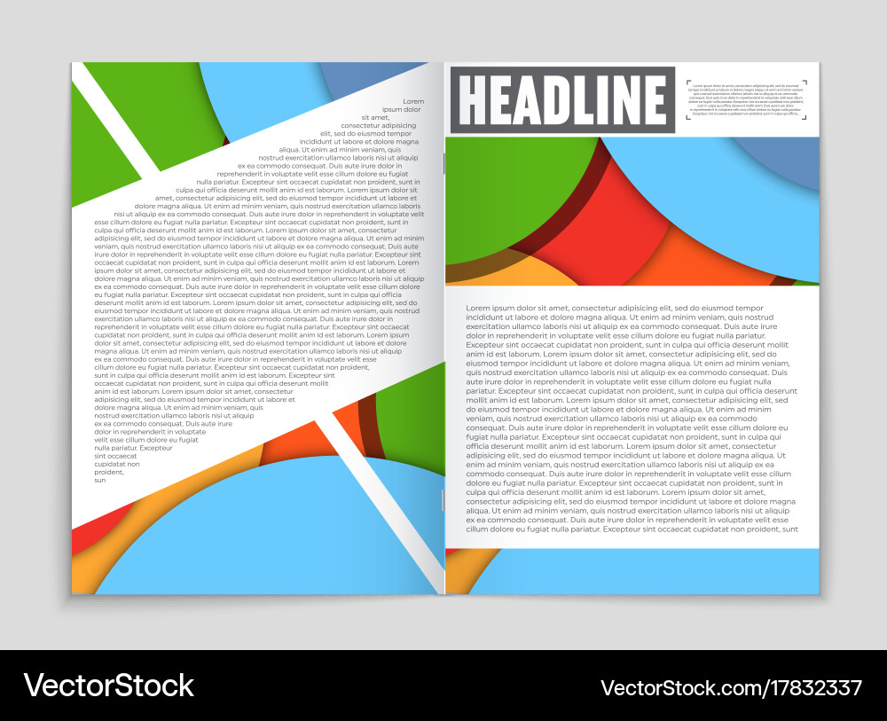 Abstract layout background set for art vector image