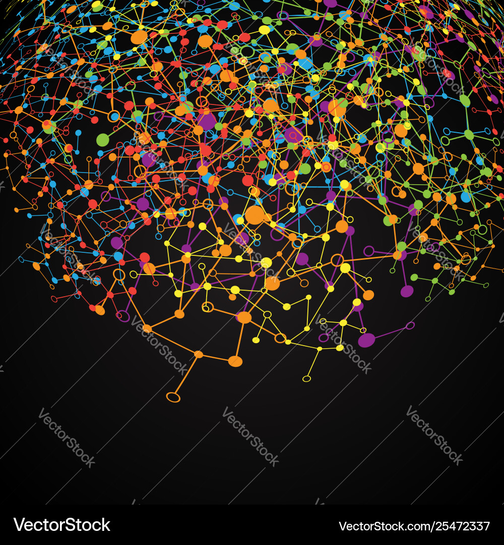 Abstract polygonal background with connected dots Abstract polygonal background with connected dots Vector Image