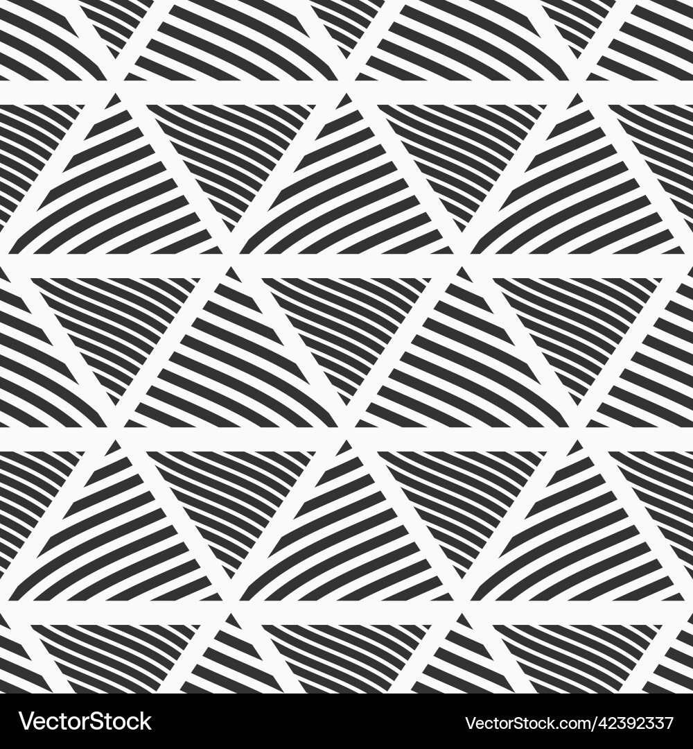 Abstract striped triangles seamless pattern Abstract striped triangles seamless pattern vector image