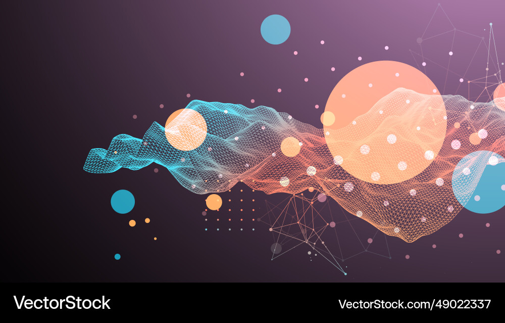 Abstract wave is made in a frame style Abstract wave is made in a frame style vector image