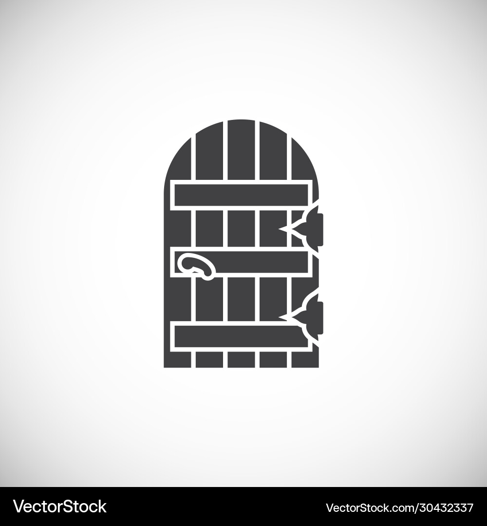 Door icon on background for graphic and web design Door icon on background for graphic and web design Vector Image