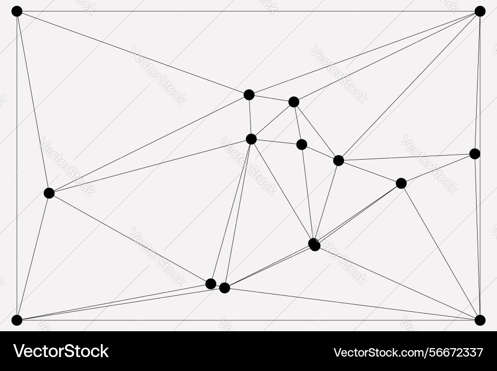 Global network connection background for banner vector image