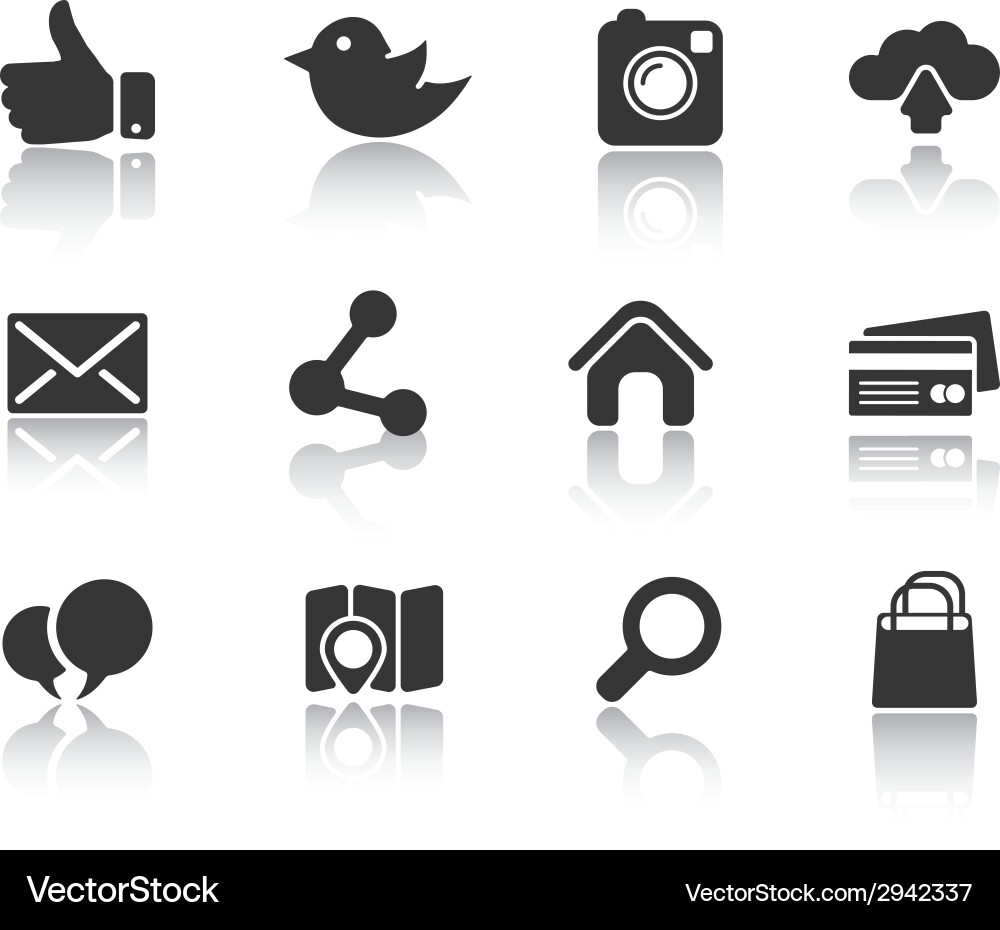 Modern Mobile & Web Icons vector image