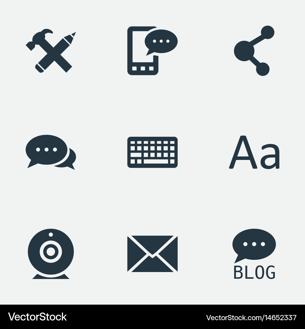 Set of simple user icons Vector Image