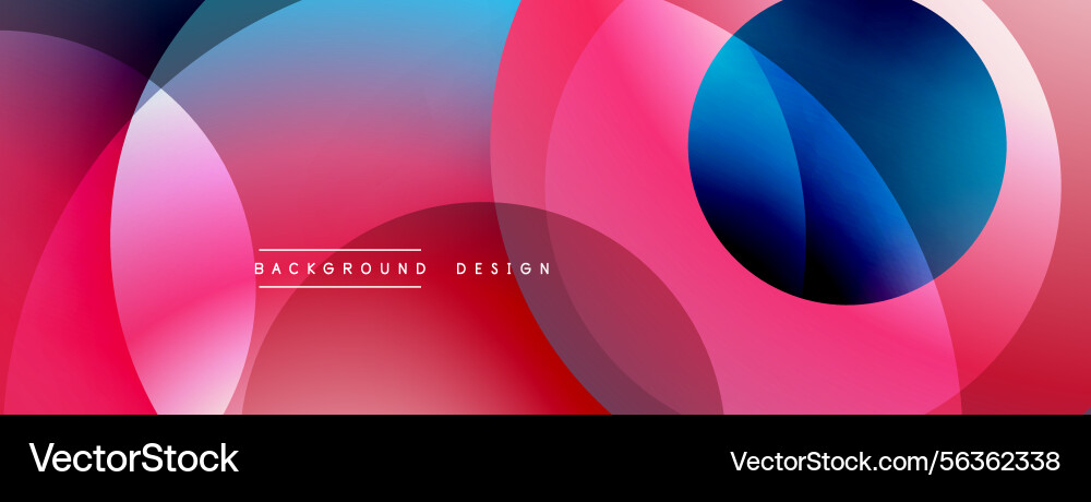 Abstract circles overlap creating vibrant Abstract circles overlap creating vibrant vector image