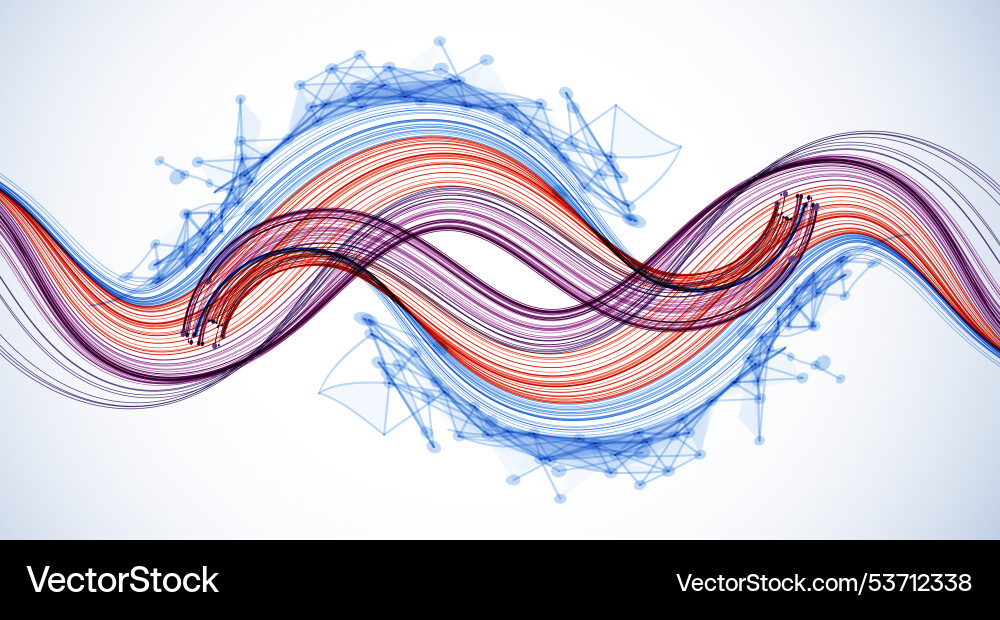Abstract colored background with many vector image