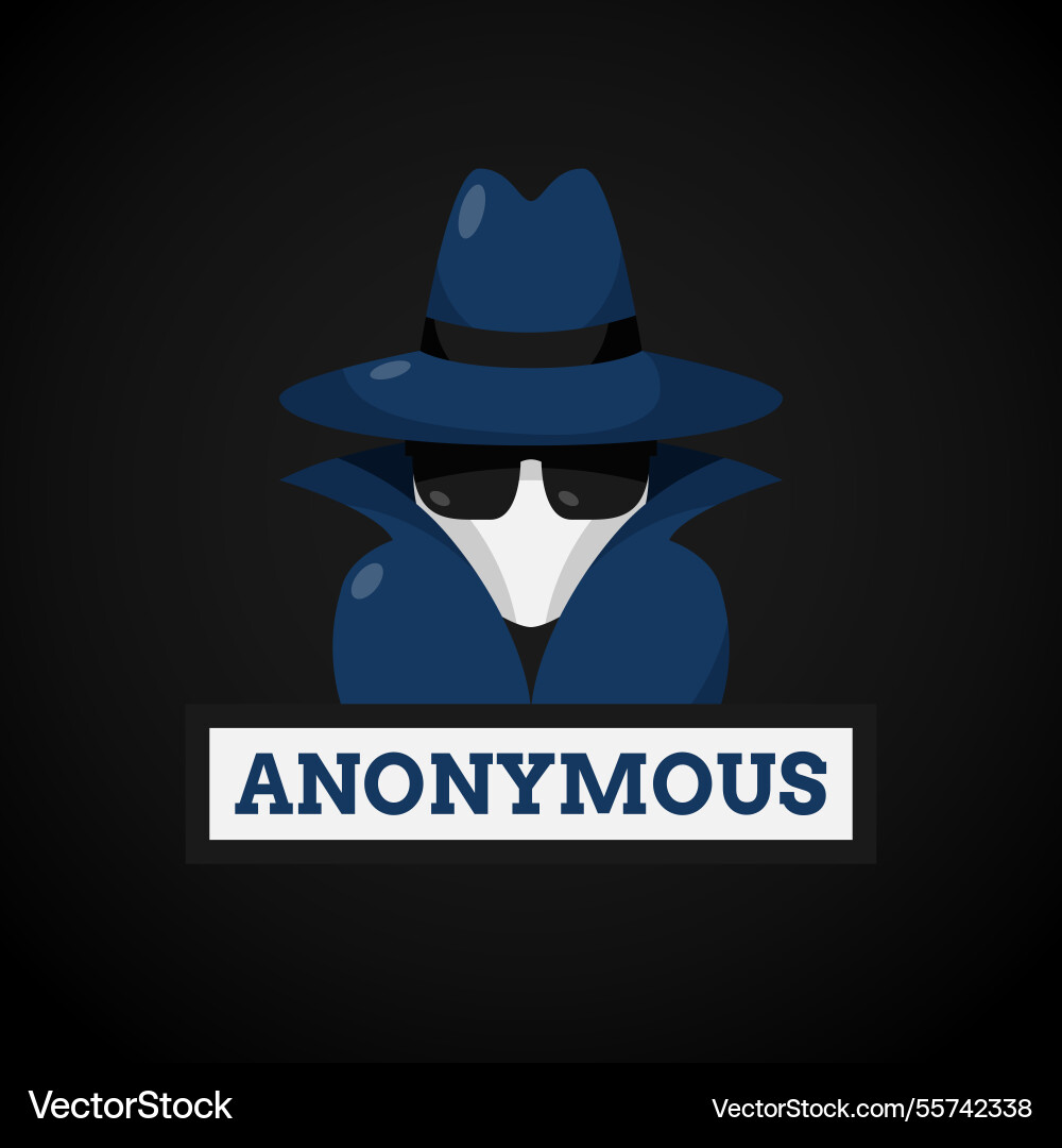 Anonymous hacker background Vector Image