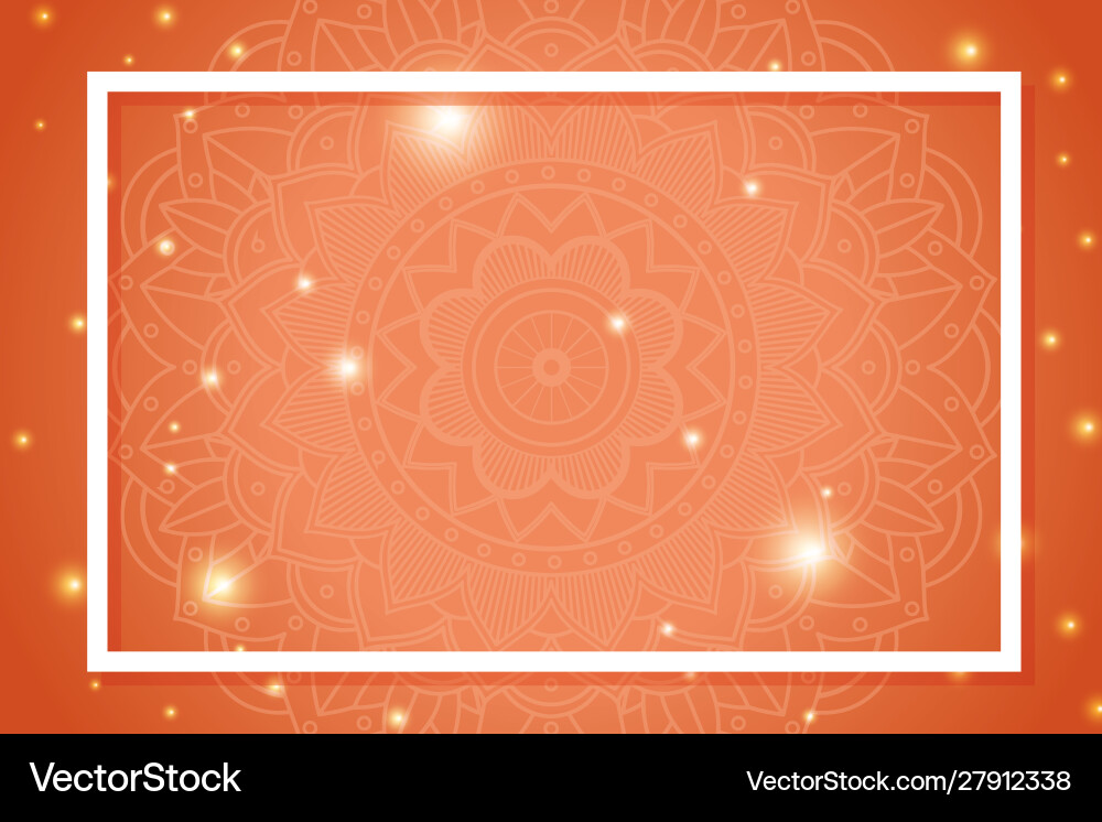 Background template with mandala patterns Background template with mandala patterns vector image