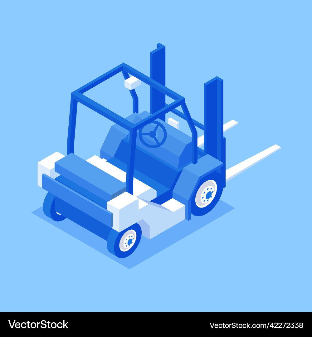 Forklift industrial loading transportation Vector Image