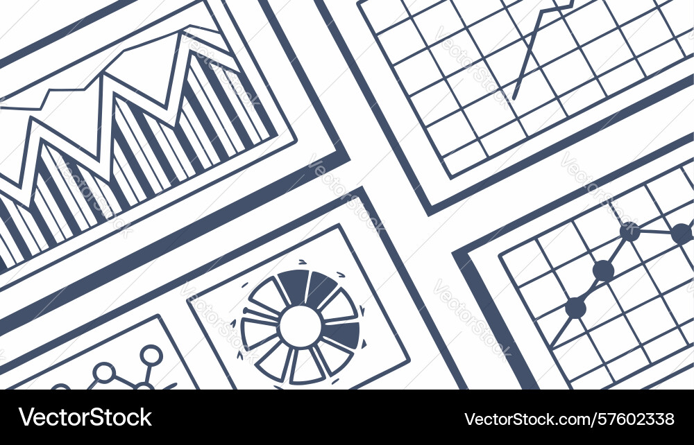 Geometric data grid abstract technology pattern vector image