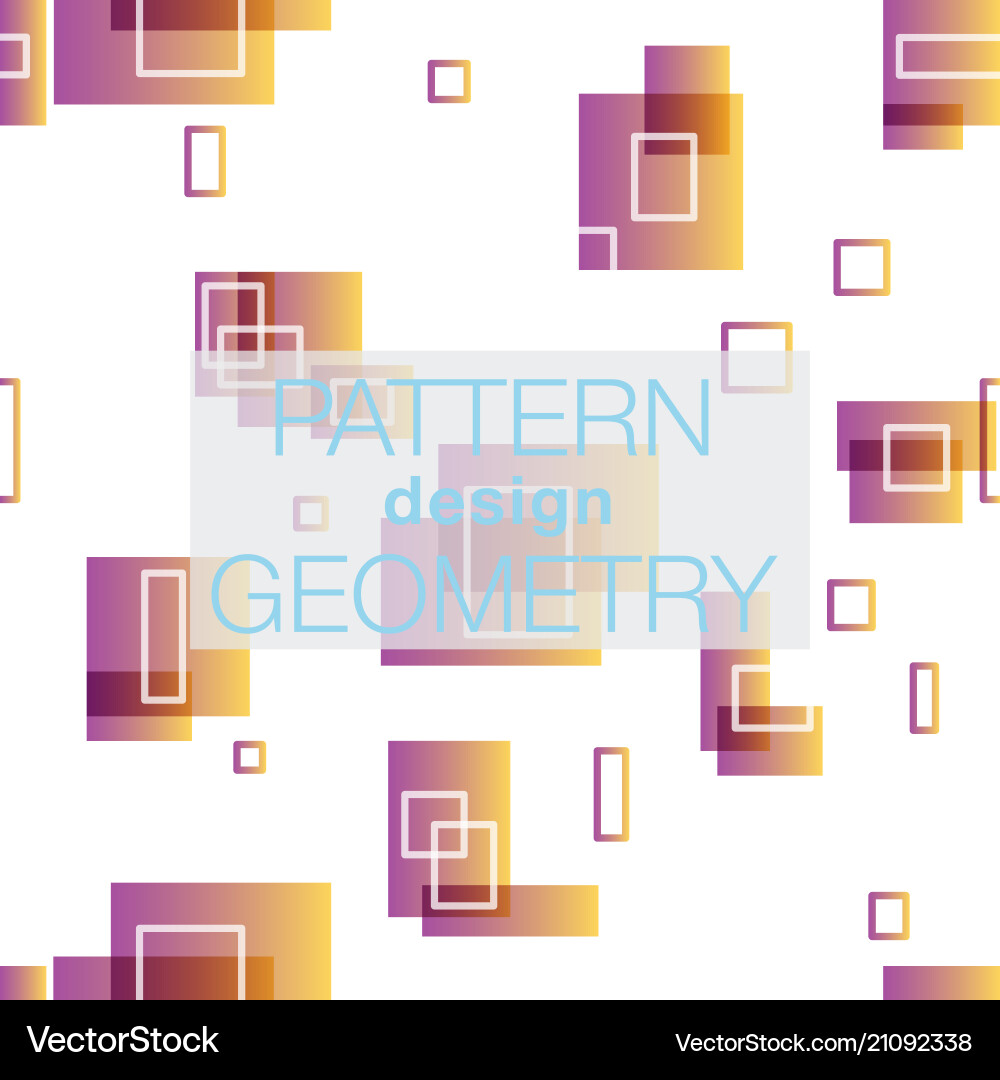 Geometric Pattern - Colorful Squares vector image