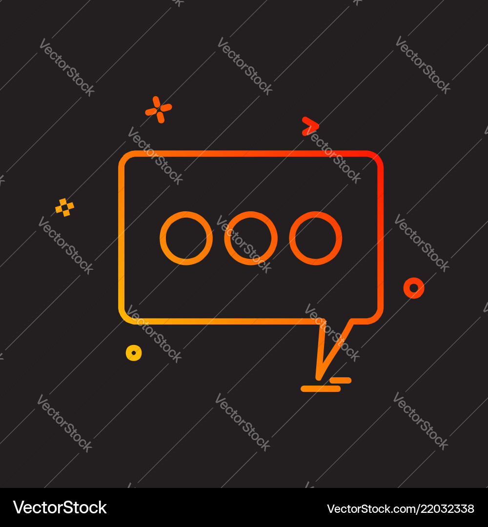 Message icon design Message icon design Vector Image