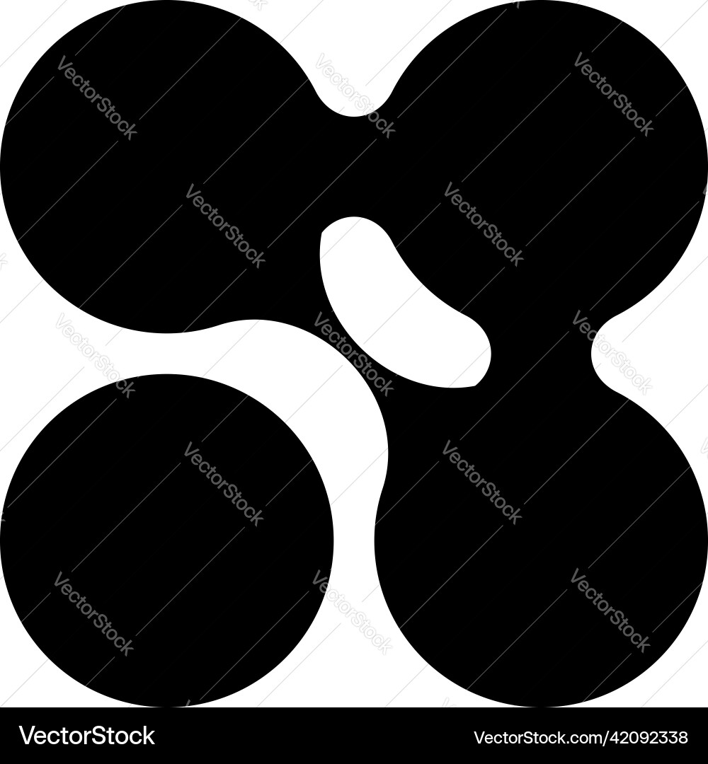 Metaball connected dots circles pattern texture Metaball connected dots circles pattern texture vector image