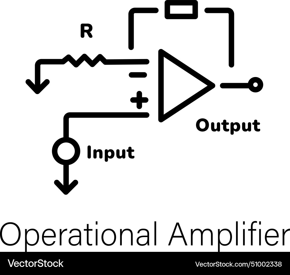 Operational amplifier Royalty Free Vector Image