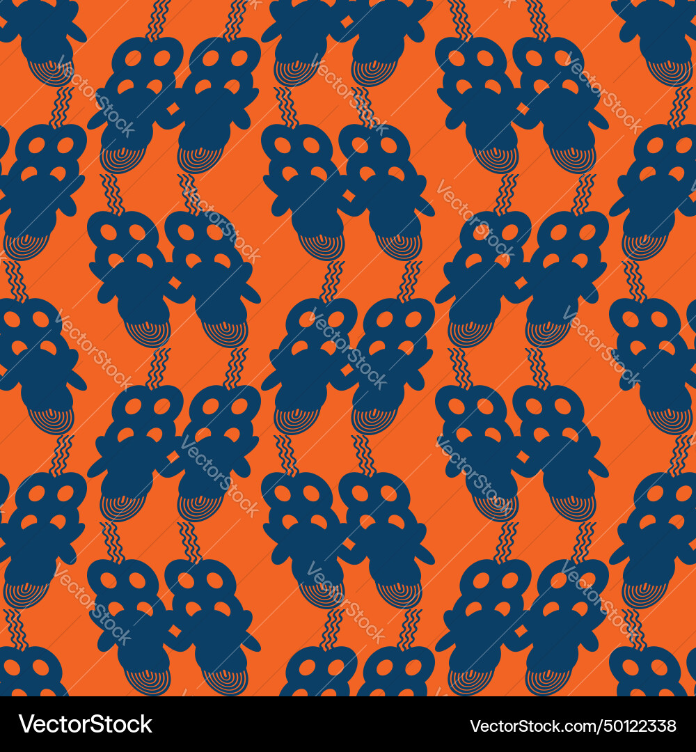 Seamless pattern retro abstract style background Vector Image