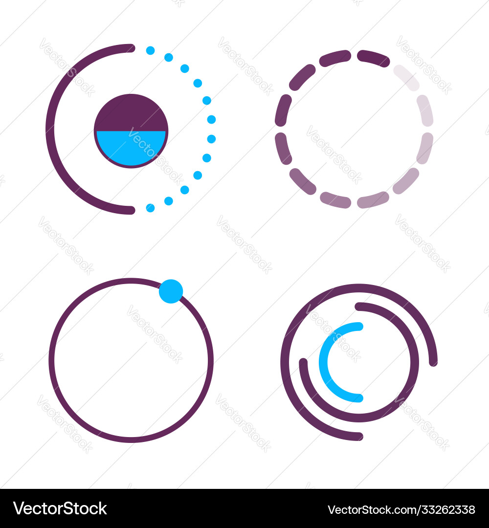 Web progress loader interface load icon upload Web progress loader interface load icon upload vector image