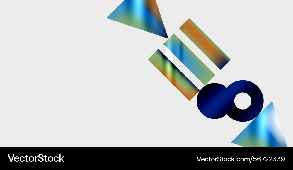 Abstract geometric shapes overlap creating Abstract geometric shapes overlap creating vector image