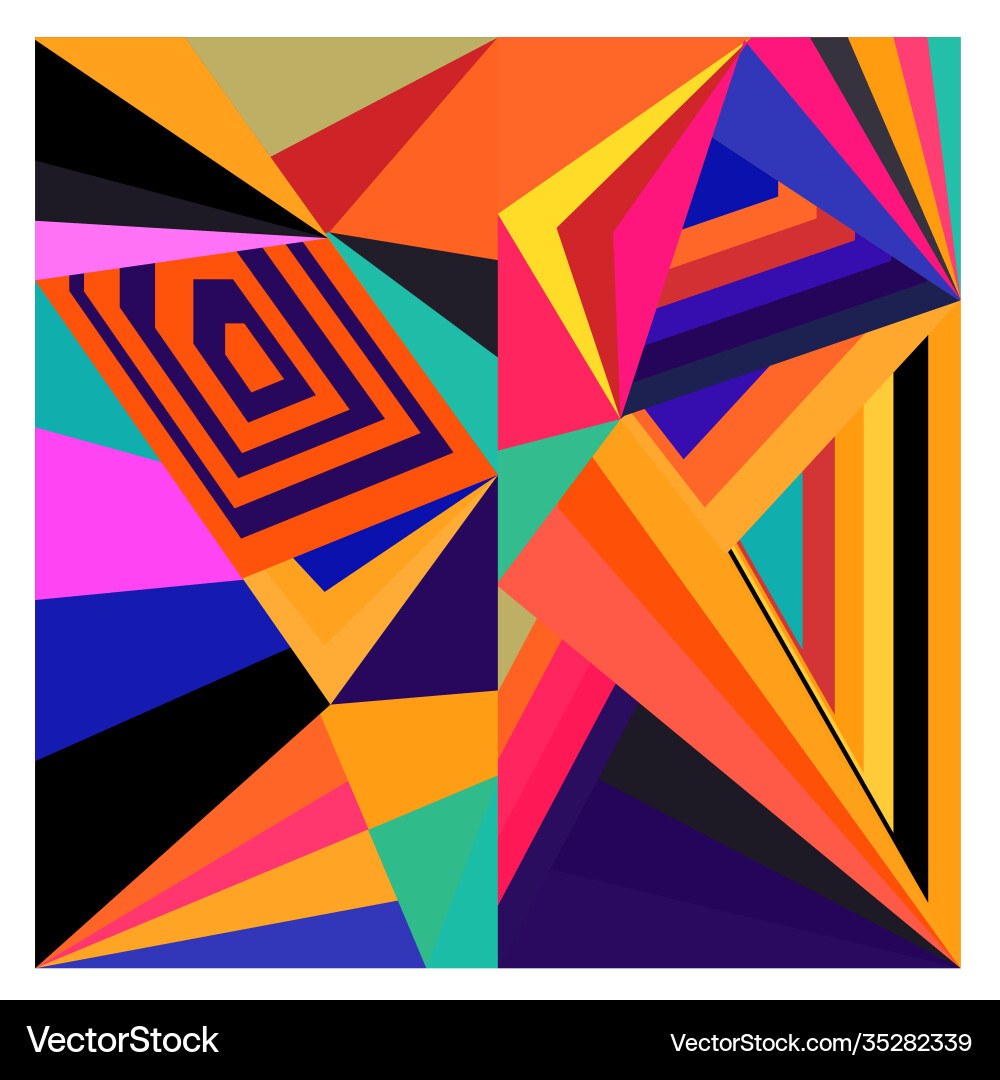 Colorful geometric and curve background pattern Colorful geometric and curve background pattern vector image