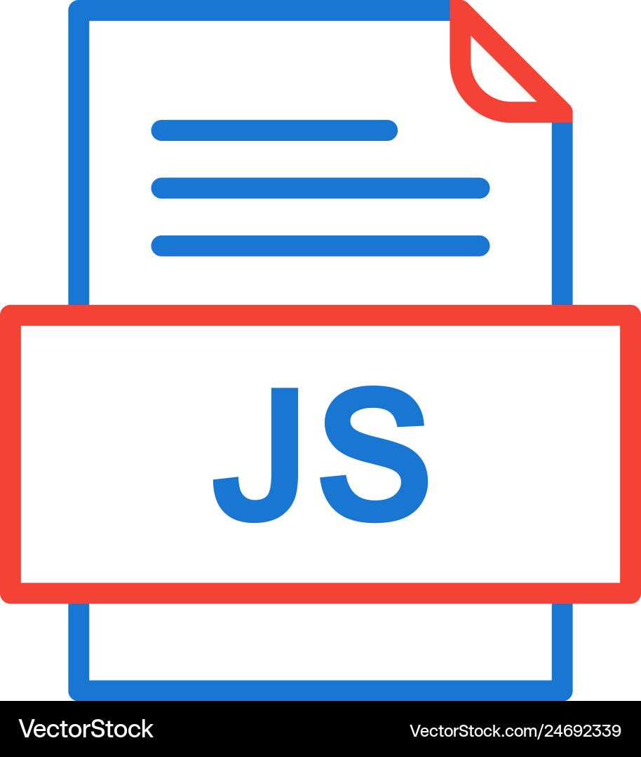 Js file document icon vector image