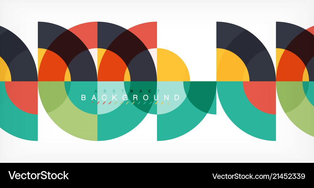 Minimal circle abstract background design Vector Image